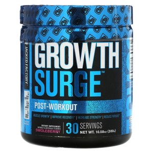 Jacked Factory Growth Surge, Post-Workout, Swoleberry, 10.58 oz (300 g) - 1 of 2