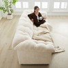Zeus & Ruta 94.8" Modern Chenille Cloud Sofa with Deep Seat for for Living Room, Bedroom, Office - 4 of 4