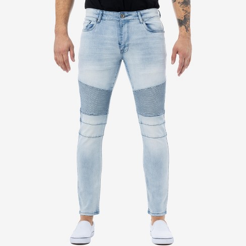 Men 2024 moto jeans