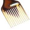 Unique Bargains Wide Tooth Hair Pick Comb Hair Hairdressing Styling Tool Plastic Amber 1 Pcs - 4 of 4