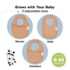 KeaBabies 8pk Organic Baby Bibs for Boy, Baby Drool Bib for Toddler Boys, Girls, Newborn Baby Teething Bibs - 4 of 4