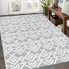 Coucheta Large  Area Rug - Washable Geometric , Non-Slip Low Pile Carpet for Living Room & Bedroom, Stain-Resistant Indoor Mat - 3 of 4