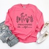 Simply Sage Market Women's Spread Kindness Like Wildflowers Long Sleeve Garment Dyed Tee - 3 of 4