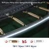 APRILSOUL Black and Orange Outdoor Big Trampoline With Inner Safety Enclosure Net, Ladder, PVC Spring Cover Padding For Kids - 3 of 4
