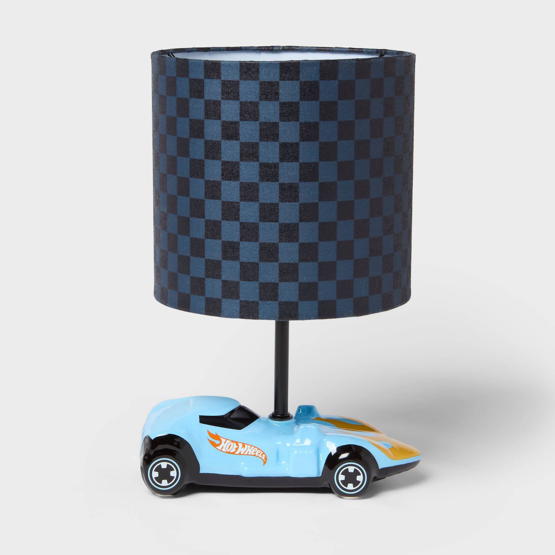 Hot Wheels Retro 3 Way Kids' Car Lamp with Checkered Shade - Hot Wheels by Pillowfort™