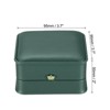 Unique Bargains PU Leather Velvet Cloth Vintage Elegant Design Bracelet Box 2 Pcs - 2 of 4