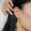 Sterling Silver Leverback Earrings for Women, 14K Gold and Silver Drop Dangle Earrings Jewelry Hypoallergenic - 2 of 4