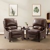 Set of 2 Alexandra Genuine Leather Manual Recliner| ART OF LIVING DESIGNS - 2 of 4