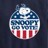 Boys' - Peanuts - Snoopy Go Vote Graphic Long Sleeve Fleece Sweatshirt - 2 of 4