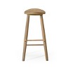 Maven Lane Luna Backless Wooden Bar Height Bar Stool - 4 of 4