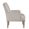 Comfort Pointe Anna Arm Chair Beige: Upholstered with Nailhead Trim, Wood Legs, Foam Fill - 3 of 4