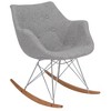 LeisureMod Willow Modern Nursery Rocking Chair - Plush Comfort, Stylish Design, Perfect for Nurseries - 2 of 4