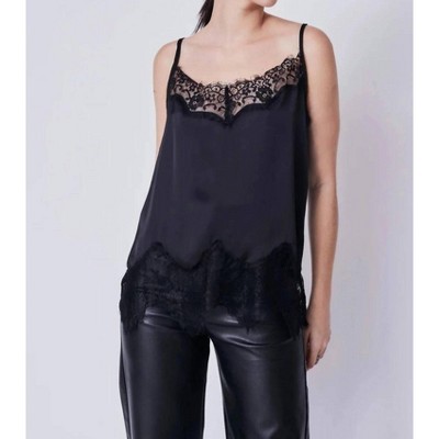 Women's LACE TRIMMED CAMI - DELUC