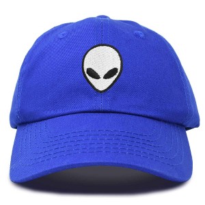 Dalix Alien Embroidered UFO Dad Hat Cotton Baseball Cap Adjustable Mens - 1 of 4
