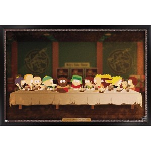 Trends International South Park - Last Supper Framed Wall Poster Prints - 1 of 4