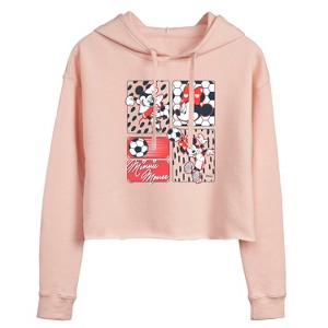 Women's - Disney - Minnie Soccer Cropped Graphic Hoodie - 1 of 3