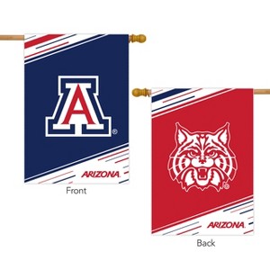 University of Arizona NCAA Licensed Double-Sided House Flag 28" x 40" Briarwood Lane - 1 of 3
