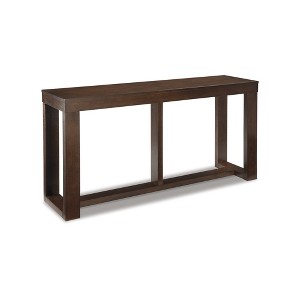 Signature Design by Ashley Contemporary Watson Sofa/Console Table  Dark Brown - 1 of 2