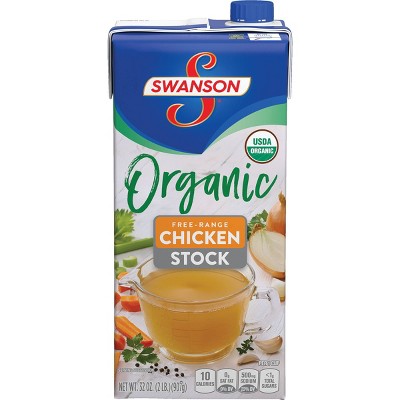 Swanson Gluten Free Organic Free-Range Chicken Stock - 32 fl oz