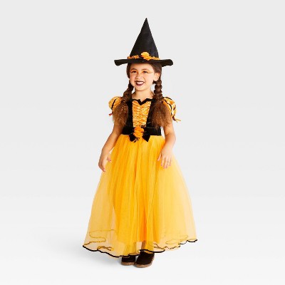 Kids' Witch Halloween Costume Dress with Hat - Hyde & EEK! Boutique™