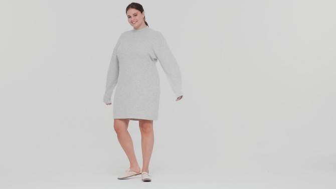 Women's Long Sleeve Sweater Dress - A New Day™, 2 of 11, play video