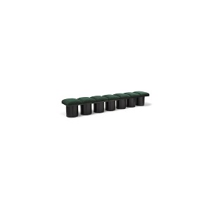 Meridian Furniture,Pavilion Boucle Fabric Bench - 1 of 4