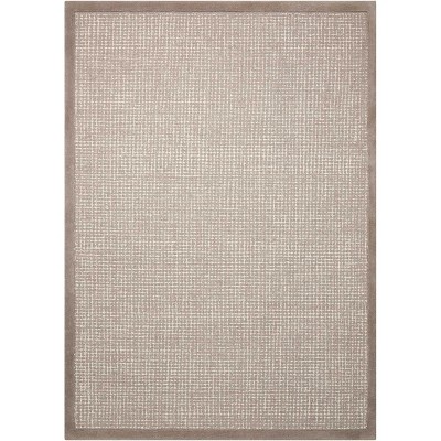 Luxurious Grey/Ivory Hand-Tufted Wool Area Rug 8' x 10'
