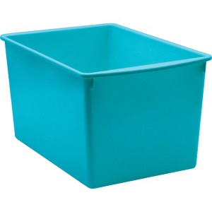 Teacher Created Resources Plastic Multi-Purpose Bin, Teal (Pack of 6) - 1 of 1