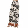 Women's Tropical Noir Palazzo Pants - Fate - 2 of 3