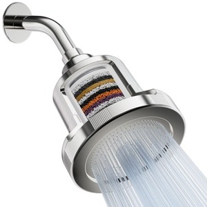 Mist Water Softening 15 Stage Filtration Shower Head with Replaceable Filter: Chromed Steel, 2.5 GPM, 90 Day Warranty - 1 of 4