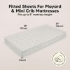 KeaBabies Mini Crib Sheets for Baby Girls, Boys, 2-Pack Soothe Pack and Play Sheets Fitted, Organic Pack N Play Mattress Sheet - 3 of 4