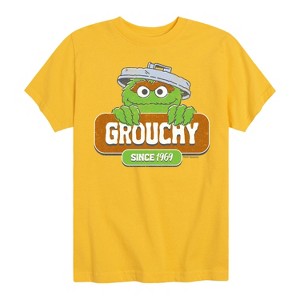 Boys' - Sesame Street - Grouchy Since 1969 Short Sleeve Graphic T-Shirt - 1 of 4