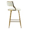 Beige Counter Height Bar Stools Corduroy Kitchen Island Counter Bar Stools - 4 of 4