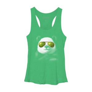 Women's Design By Humans cool panda By jun_salazar216 Racerback Tank Top - 1 of 3
