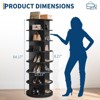 7 Tier Rotating Shoe Rack Tower, 360° Revolving Free Standing Spinning Shoe Organizer, Vertical Spinning Shoes Display - 2 of 4