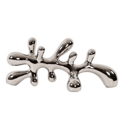 HomeRoots 7" Silver Metal Tabletop Sculpture