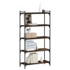 vidaXL Bookcase Storage Bookshelf Display Book Cabinet Engineered Wood - Smoked Oak 31.5" 60.6" - 3 of 4