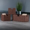 Racxily 3-Pc Woven Rope Basket Set;Foldable Storage Basket - 2 of 4