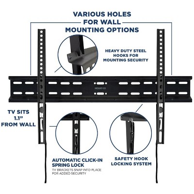 Heavy Duty Fixed TV Wall Mount Bracket for 37"-70" Screens