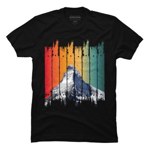 Men's Design By Humans Vintage Snow Mountain Climber By punsalan T-Shirt - 1 of 2