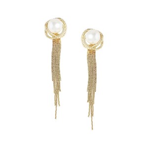 SOHI Women's Black Dangling Drop Earrings - 1 of 3