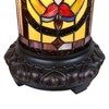 Chloe Lighting Ruby Spectacle Tiffany-Glass 2 Light Victorian Pedestal Light Fixture 30" Tall - 4 of 4