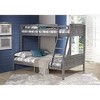 Donco Kids Twin Over Full Louver Bunkbed in Antique Grey Finish - 2 of 4