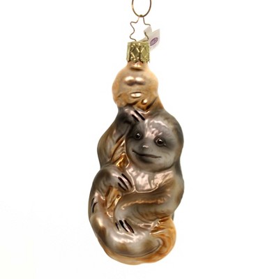 Inge Glas 4.5" Sloth Ornament Mammal Slowness  Christmas  -  Tree Ornaments