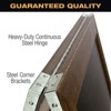 Excello Global Products Double-Sided 40x23 Heavy-Duty A-Frame Chalkboard Standing Sign,10 Chalk Markers, 40 Piece Stencils, Chalk and Eraser (Rustic) - 2 of 4