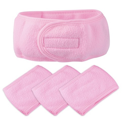 Unique Bargains Spa Headband Soft Women Hair Bands For Face Washing Bath  Facial Mask Yoga 4 Pcs Dark Pink : Target