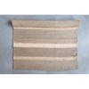 Storied Home Hand-Woven Seagrass and Corn Husk Rug with Stripes - 4 of 4