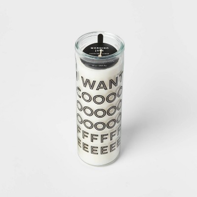 10oz Glass ''I Want Coffee" Morning Java Candle - Room Essentials™