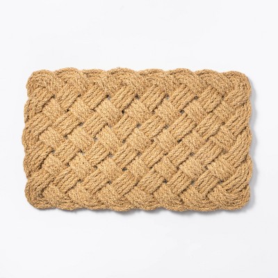 Oversized Natural Door Mat With Braided Edge – Nickey Kehoe Inc.