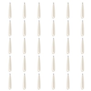 Unique Bargains Metal Bulk Elegant DIY Crafts Jewelry Making Pearl Pendant 50 Pcs - 1 of 4